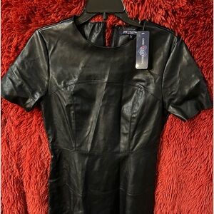 Faux leather top or mini